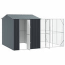 vidaXL Madár kalitka Antracit 425 x 304 x 247 cm Horganyzott acél