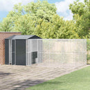 vidaXL Madár kalitka Antracit 635 x 304 x 247 cm Horganyzott acél