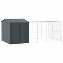 vidaXL Madár kalitka Antracit 635 x 304 x 247 cm Horganyzott acél