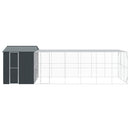 vidaXL Madár kalitka Antracit 845 x 304 x 247 cm Horganyzott acél