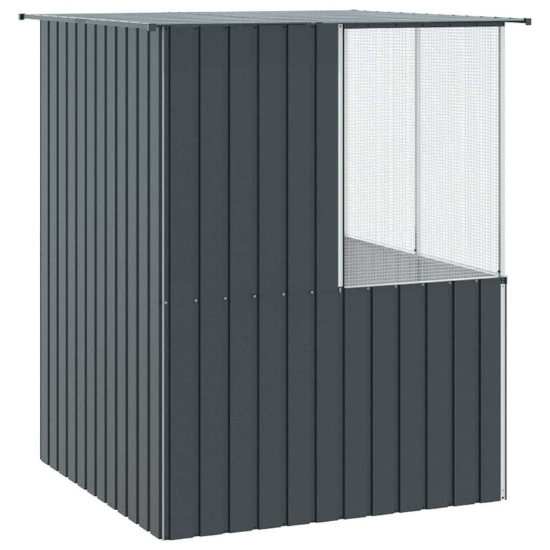 vidaXL Madár kalitka Antracit 154 x 154 x 200 cm Horganyzott acél