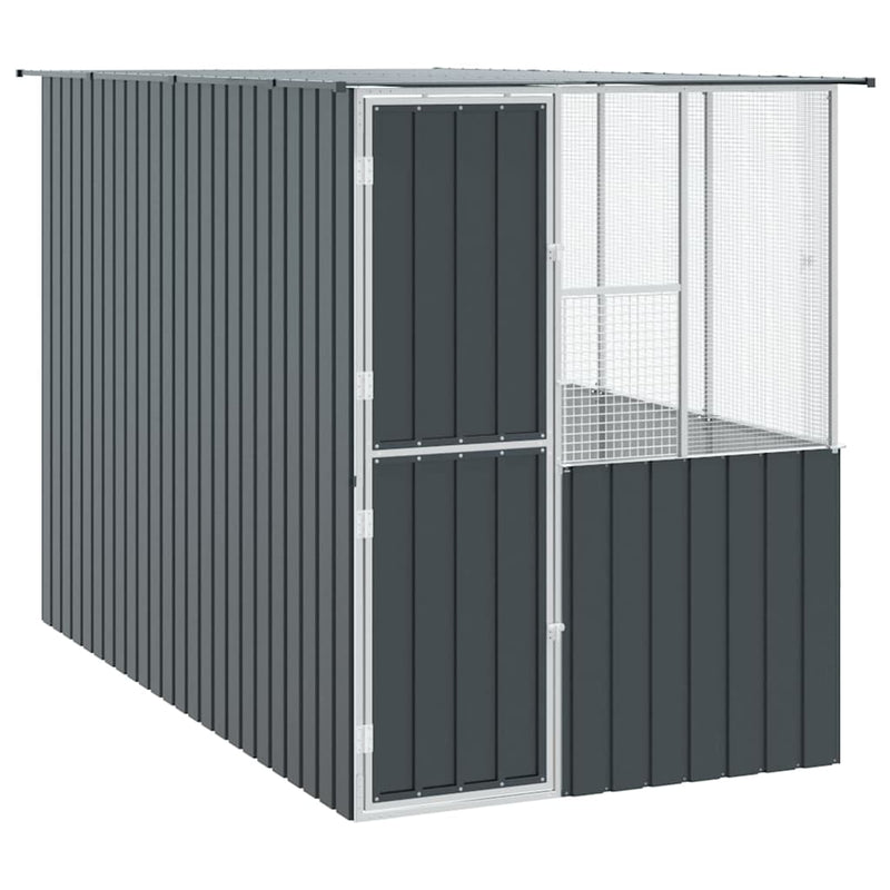 vidaXL Madár kalitka Antracit 315 x 167 x 200 cm Horganyzott acél