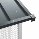 vidaXL Madár kalitka Antracit 215 x 110 x 247 cm Horganyzott acél