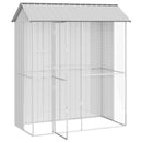 vidaXL Madár kalitka Szürke 215 x 110 x 247 cm Horganyzott acél