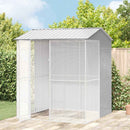 vidaXL Madár kalitka Szürke 215 x 210 x 247 cm Horganyzott acél