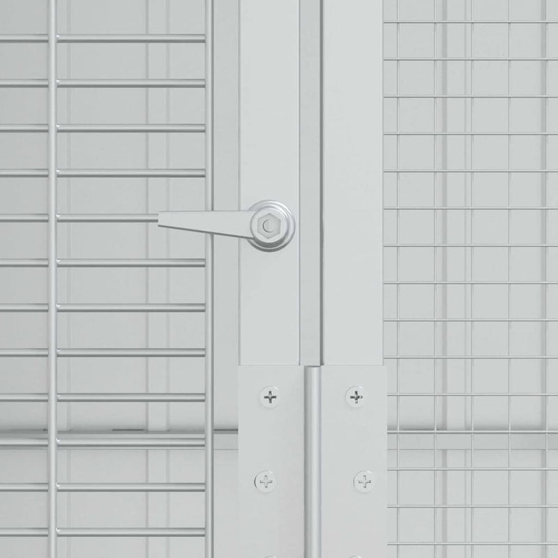 vidaXL Madár kalitka Antracit 215 x 310 x 247 cm Horganyzott acél