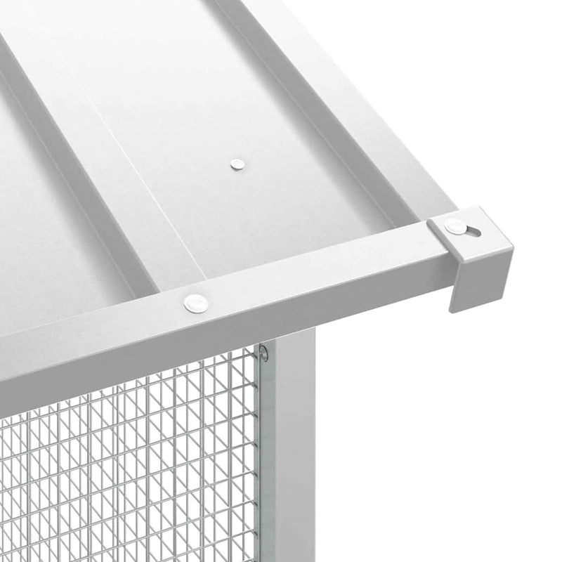 vidaXL Madár kalitka Szürke 215 x 310 x 247 cm Horganyzott acél