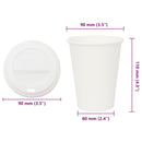 vidaXL 1000 db papír kávéscsészék fedővel 12oz 300ml