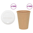 vidaXL 1000 db papír kávéscsészék fedővel 12oz 300ml