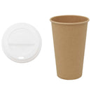 vidaXL 1000 db papír kávéscsészék fedővel 16oz 400ml