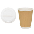 vidaXL 1000 db papír kávéscsészék fedővel 16oz 400ml