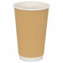 vidaXL 1000 db papír kávéscsészék fedővel 16oz 400ml