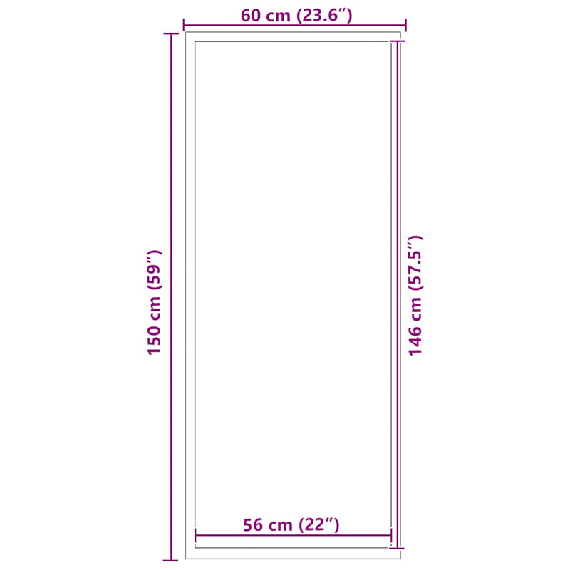 vidaXL lábtörlő antracit 60x150 cm