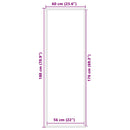 vidaXL lábtörlő antracit 60x180 cm