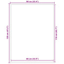 vidaXL lábtörlő antracit 90x120 cm