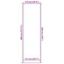 vidaXL lábtörlő antracit 115x400 cm