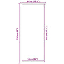 vidaXL fekete lábtörlő 60x150 cm