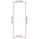 vidaXL lábtörlő fekete 60x180 cm