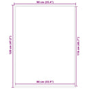 vidaXL lábtörlő kék 90x120 cm