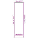 vidaXL lábtörlő kék 115x500 cm