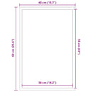 vidaXL barna lábtörlő 40 x 60 cm