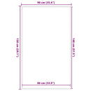 vidaXL lábtörlő barna 90x150 cm