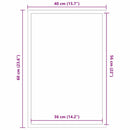 vidaXL Ajtószőnyeg Fekete 40 x 60 cm Polipropilén
