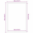 vidaXL Ajtószőnyeg Fekete és Szürke 40 x 60 cm Polipropilén és PVC