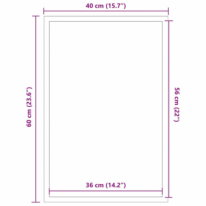 vidaXL Ajtószőnyeg Fekete és Szürke 40 x 60 cm Polipropilén és PVC