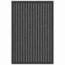 vidaXL Ajtószőnyeg Fekete és Szürke 40 x 60 cm Polipropilén és PVC
