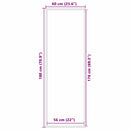 vidaXL Ajtószőnyeg Fekete és Szürke 60 x 180 cm Polipropilén és PVC