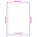 vidaXL Ajtószőnyeg Fekete 80 x 120 cm Polipropilén