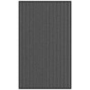 vidaXL lábtörlő csíkos fekete és szürke 90x150 cm