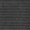 vidaXL lábtörlő csíkos fekete és szürke 90x150 cm