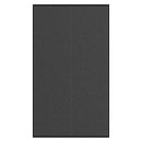 vidaXL lábtörlő csíkos fekete és szürke 115x200 cm