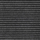 vidaXL lábtörlő csíkos fekete és szürke 115x200 cm