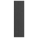 vidaXL lábtörlő csíkos fekete és szürke 115x400 cm