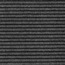 vidaXL lábtörlő csíkos fekete és szürke 115x500 cm