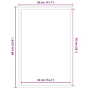 vidaXL antracitszürke lábtörlő 40 x 60 cm