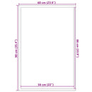 vidaXL lábtörlő antracit 60x90 cm