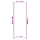 vidaXL lábtörlő antracit 60x180 cm