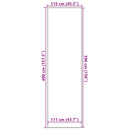 vidaXL lábtörlő antracit 115x400 cm