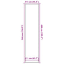 vidaXL lábtörlő antracit 115x500 cm
