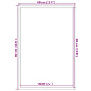 vidaXL lábtörlő barna 60x90 cm