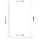 vidaXL lábtörlő barna 115x200 cm