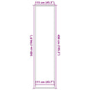 vidaXL lábtörlő barna 115x500 cm