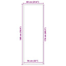 vidaXL lábtörlő Szürke 60x180 cm