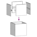 vidaXL fekete hidegen hengerelt acél növénytartó 40x40x40 cm