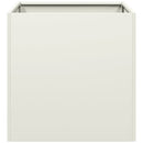 vidaXL fehér hidegen hengerelt acél növénytartó 40x40x40 cm