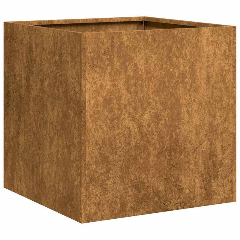 vidaXL ültető rozsdás 40x40x40 cm időjárásálló acélból